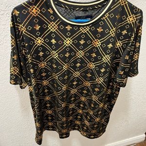 BLACK AND GOLD SHIRT
